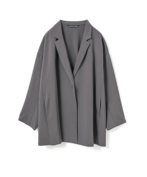 mizuiroind（ミズイロインド）の「mizuiro ind テーラードシャツジャケット（ダウンジャケット/コート・レディース・ブラック/チャコールグレー/ベージュ/ネイビー・FREE）」の3枚目の写真