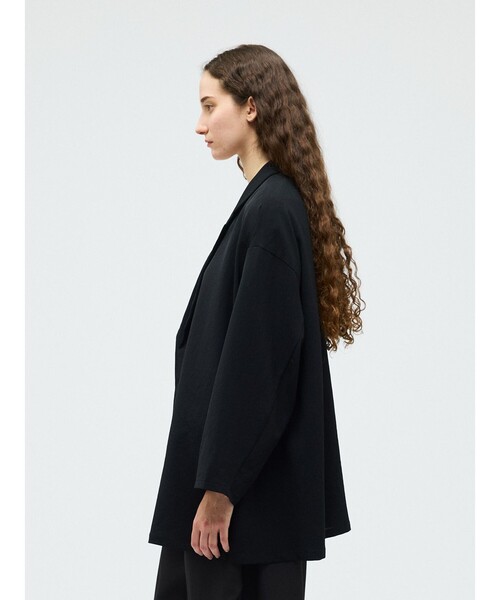 mizuiroind（ミズイロインド）の「mizuiro ind テーラードシャツジャケット（ダウンジャケット/コート・レディース・ブラック/チャコールグレー/ベージュ/ネイビー・FREE）」の11枚目の写真