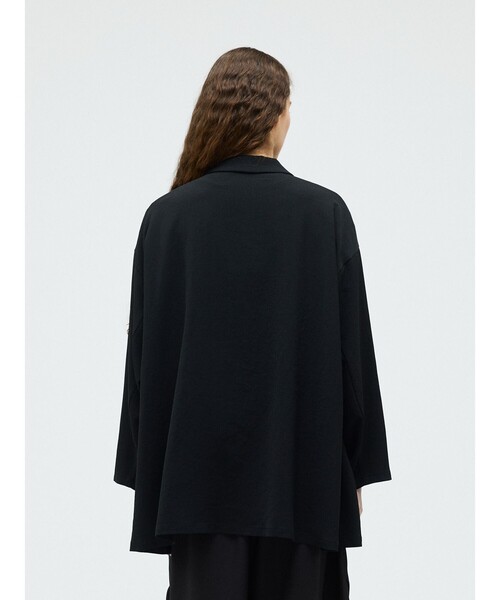 mizuiroind（ミズイロインド）の「mizuiro ind テーラードシャツジャケット（ダウンジャケット/コート・レディース・ブラック/チャコールグレー/ベージュ/ネイビー・FREE）」の12枚目の写真