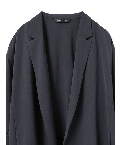 mizuiroind（ミズイロインド）の「mizuiro ind テーラードシャツジャケット（ダウンジャケット/コート・レディース・ブラック/チャコールグレー/ベージュ/ネイビー・FREE）」の17枚目の写真