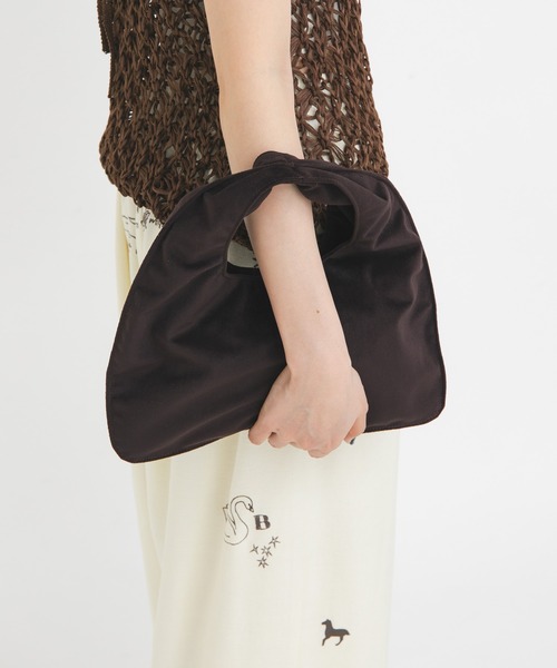 KBF（ケイビーエフ）の「トライアングルミニBAG（ハンドバッグ・レディース・ダークブラウン/ライトグレー・ONE）」の8枚目の写真