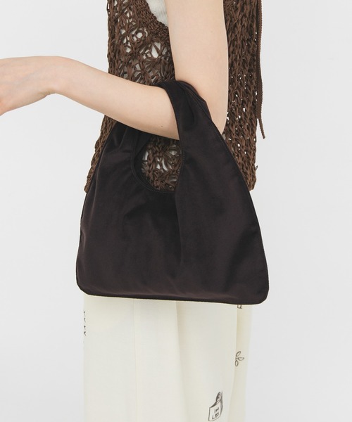 KBF（ケイビーエフ）の「トライアングルミニBAG（ハンドバッグ・レディース・ダークブラウン/ライトグレー・ONE）」の9枚目の写真