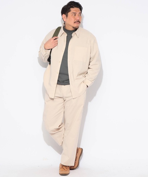 B&T CLUB(ビーティークラブ)の「パンツ メンズ 大きいサイズ NEO LINEN 無地 タックパンツ B&T CLUB (ビーアンドティークラブ)(その他パンツ・メンズ・ネイビー/ベージュ・X3(6L~7L)/X2(4L~5L)/X1(3L~4L))」の10枚目の写真