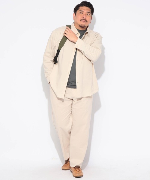 B&T CLUB(ビーティークラブ)の「パンツ メンズ 大きいサイズ NEO LINEN 無地 タックパンツ B&T CLUB (ビーアンドティークラブ)(その他パンツ・メンズ・ネイビー/ベージュ・X3(6L~7L)/X2(4L~5L)/X1(3L~4L))」の13枚目の写真