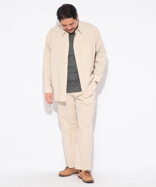 B&T CLUB(ビーティークラブ)の「パンツ メンズ 大きいサイズ NEO LINEN 無地 タックパンツ B&T CLUB (ビーアンドティークラブ)(その他パンツ・メンズ・ネイビー/ベージュ・X3(6L~7L)/X2(4L~5L)/X1(3L~4L))」の15枚目の写真