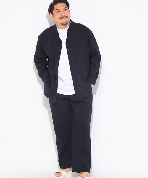 B&T CLUB(ビーティークラブ)の「パンツ メンズ 大きいサイズ NEO LINEN 無地 タックパンツ B&T CLUB (ビーアンドティークラブ)(その他パンツ・メンズ・ネイビー/ベージュ・X3(6L~7L)/X2(4L~5L)/X1(3L~4L))」の17枚目の写真