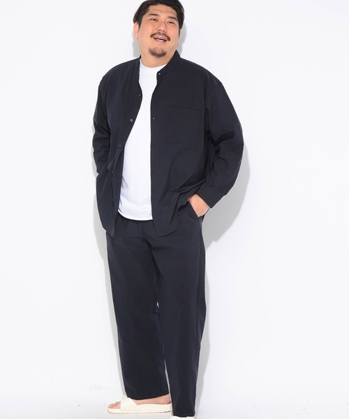 B&T CLUB(ビーティークラブ)の「パンツ メンズ 大きいサイズ NEO LINEN 無地 タックパンツ B&T CLUB (ビーアンドティークラブ)(その他パンツ・メンズ・ネイビー/ベージュ・X3(6L~7L)/X2(4L~5L)/X1(3L~4L))」の18枚目の写真