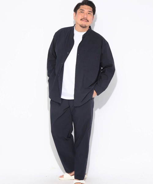 B&T CLUB(ビーティークラブ)の「パンツ メンズ 大きいサイズ NEO LINEN 無地 タックパンツ B&T CLUB (ビーアンドティークラブ)(その他パンツ・メンズ・ネイビー/ベージュ・X3(6L~7L)/X2(4L~5L)/X1(3L~4L))」の21枚目の写真