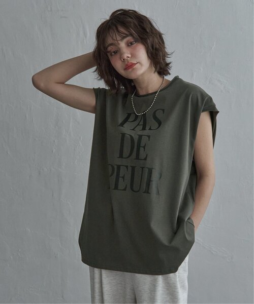 notch.(ノッチ)の「コットンロゴフレンチT(Tシャツ/カットソー・レディース・レッド/グレー/チャコール/オフホワイト・M)」の3枚目の写真
