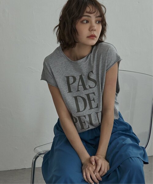 notch.(ノッチ)の「コットンロゴフレンチT(Tシャツ/カットソー・レディース・レッド/グレー/チャコール/オフホワイト・M)」の14枚目の写真