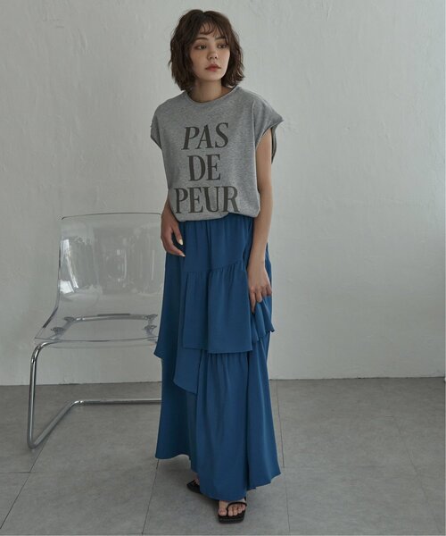 notch.(ノッチ)の「コットンロゴフレンチT(Tシャツ/カットソー・レディース・レッド/グレー/チャコール/オフホワイト・M)」の18枚目の写真