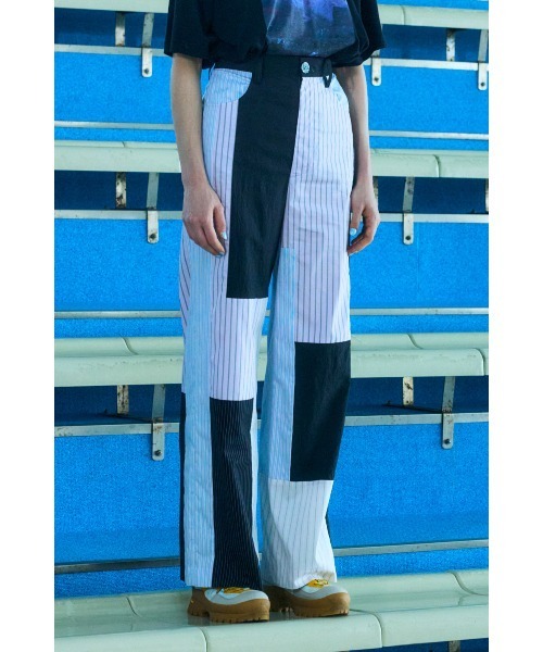 nagonstans(ナゴンスタンス)の「wide pants(その他パンツ・レディース・ホワイト/ライトパープル・SMALL)」の3枚目の写真