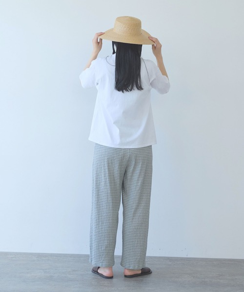 yuni(ユニ )の「cotton Lace Tシャツ(Tシャツ/カットソー・レディース・ブラック/ホワイト/イエロー・FREE)」の12枚目の写真