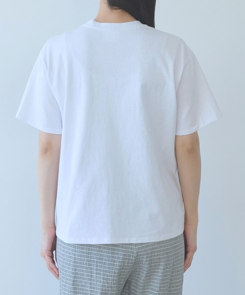 yuni(ユニ )の「cotton Lace Tシャツ(Tシャツ/カットソー・レディース・ブラック/ホワイト/イエロー・FREE)」の20枚目の写真
