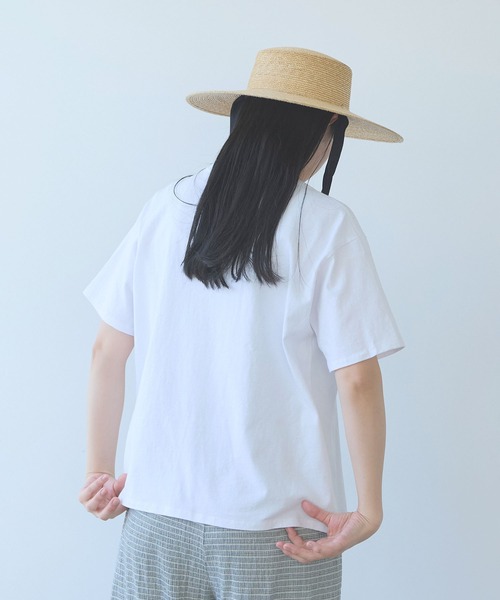 yuni(ユニ )の「cotton Lace Tシャツ(Tシャツ/カットソー・レディース・ブラック/ホワイト/イエロー・FREE)」の16枚目の写真