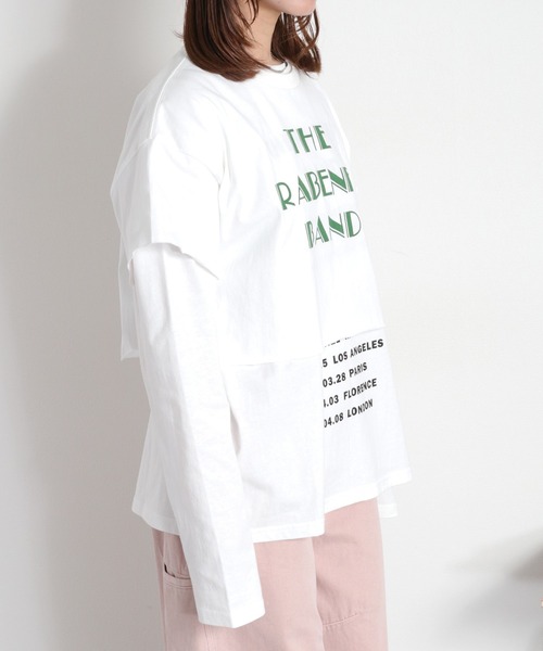 cepo（セポ）の「〈セットアイテム〉ロゴプリント レイヤードロングスリーブTee（Tシャツ/カットソー・レディース・ブラック/オフホワイト/イエロー・M）」の4枚目の写真