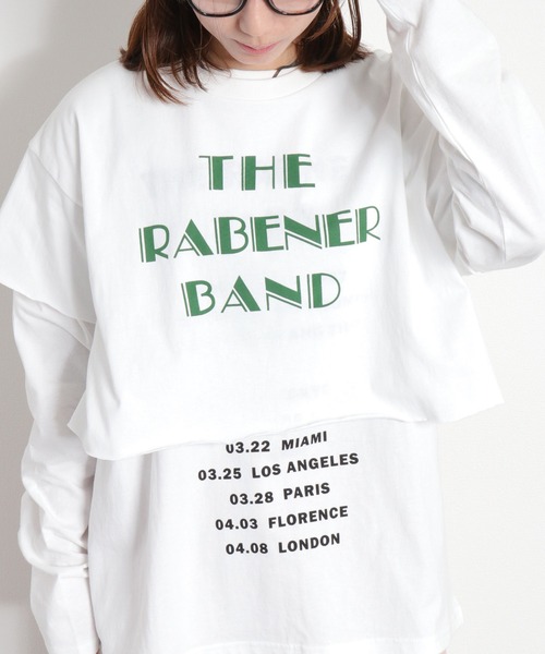 cepo（セポ）の「〈セットアイテム〉ロゴプリント レイヤードロングスリーブTee（Tシャツ/カットソー・レディース・ブラック/オフホワイト/イエロー・M）」の7枚目の写真