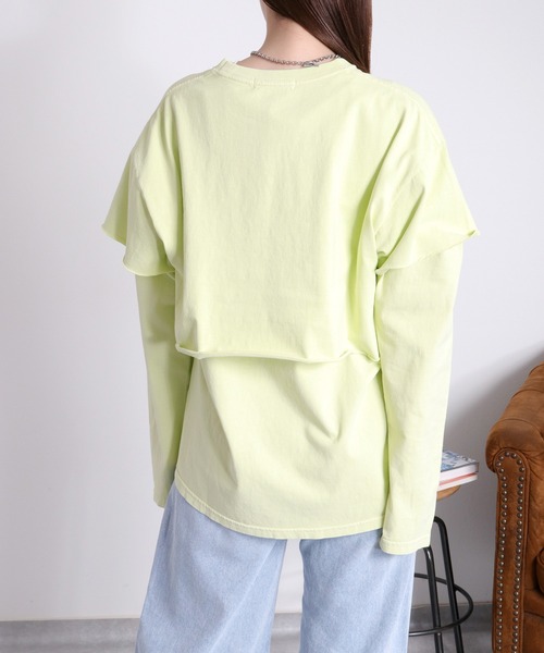 cepo（セポ）の「〈セットアイテム〉ロゴプリント レイヤードロングスリーブTee（Tシャツ/カットソー・レディース・ブラック/オフホワイト/イエロー・M）」の21枚目の写真