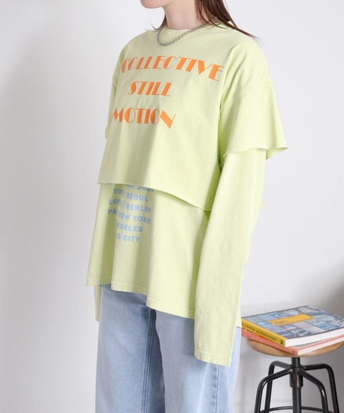 cepo（セポ）の「〈セットアイテム〉ロゴプリント レイヤードロングスリーブTee（Tシャツ/カットソー・レディース・ブラック/オフホワイト/イエロー・M）」の19枚目の写真