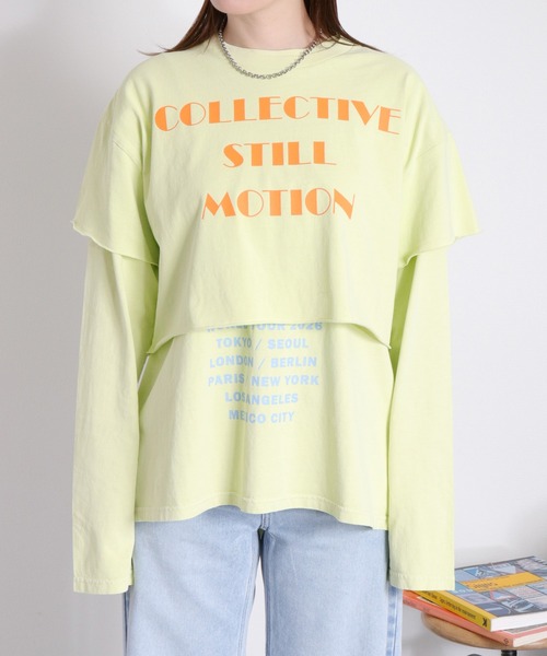 cepo（セポ）の「〈セットアイテム〉ロゴプリント レイヤードロングスリーブTee（Tシャツ/カットソー・レディース・ブラック/オフホワイト/イエロー・M）」の18枚目の写真