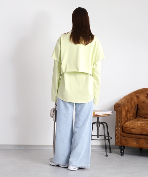 cepo（セポ）の「〈セットアイテム〉ロゴプリント レイヤードロングスリーブTee（Tシャツ/カットソー・レディース・ブラック/オフホワイト/イエロー・M）」の12枚目の写真