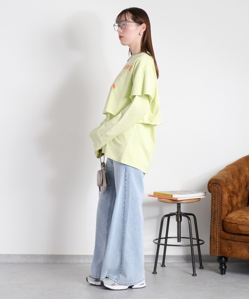 cepo（セポ）の「〈セットアイテム〉ロゴプリント レイヤードロングスリーブTee（Tシャツ/カットソー・レディース・ブラック/オフホワイト/イエロー・M）」の11枚目の写真