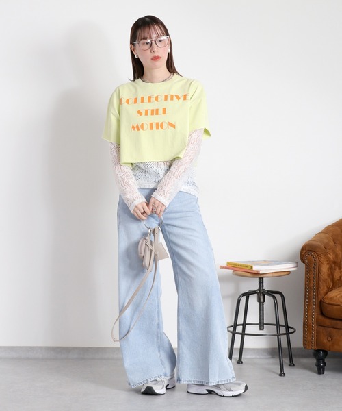 cepo（セポ）の「〈セットアイテム〉ロゴプリント レイヤードロングスリーブTee（Tシャツ/カットソー・レディース・ブラック/オフホワイト/イエロー・M）」の15枚目の写真