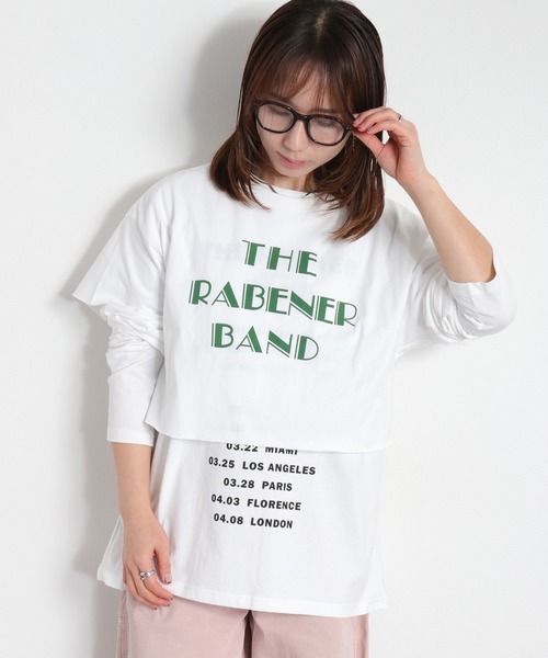 cepo（セポ）の「〈セットアイテム〉ロゴプリント レイヤードロングスリーブTee（Tシャツ/カットソー・レディース・ブラック/オフホワイト/イエロー・M）」の5枚目の写真