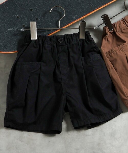 BREEZE(ブリーズ)の「バルーンタックハーフパンツ(その他パンツ・キッズ・ブラウン/ブラック・90/100/110/120/130/140)」の2枚目の写真