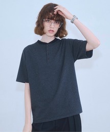 Zooodle | Border henley-neck T-shirt - ボーダーヘンリーネックTシャツ -(Tシャツ/カットソー)