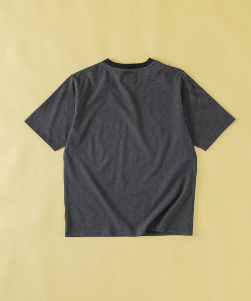 Zooodle(ズードル)の「Border henley-neck T-shirt - ボーダーヘンリーネックTシャツ -(Tシャツ/カットソー・メンズ・グリーン/ブラック・MEDIUM/LARGE)」の22枚目の写真