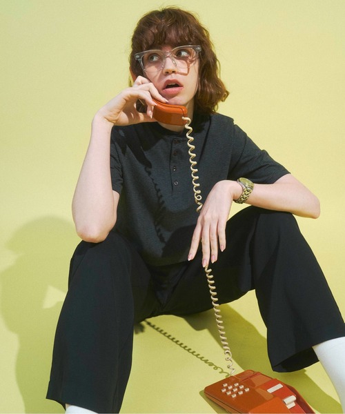 Zooodle（ズードル）の「Border henley-neck T-shirt - ボーダーヘンリーネックTシャツ -（Tシャツ/カットソー・メンズ・グリーン/ブラック・MEDIUM/LARGE）」の20枚目の写真