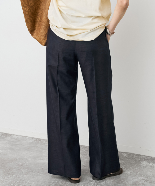 Spick & Span(スピックアンドスパン)の「《セットアップ可》ライトドライクロスパンツ(スラックス・レディース・ネイビー/ブラウン・36/34/38)」の12枚目の写真
