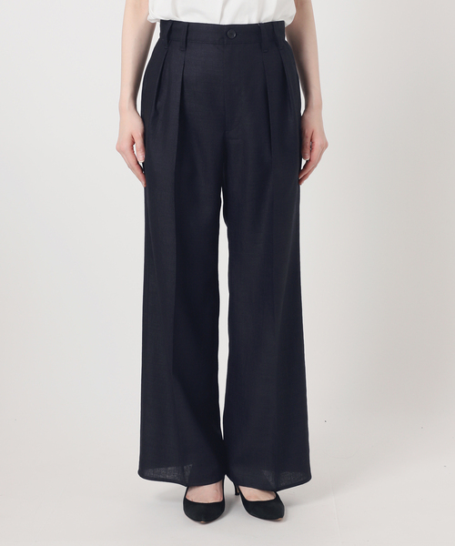 Spick & Span(スピックアンドスパン)の「《セットアップ可》ライトドライクロスパンツ(スラックス・レディース・ネイビー/ブラウン・36/34/38)」の14枚目の写真