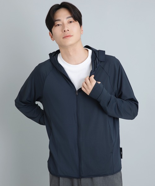 cross marche(クロスマルシェ)の「【Yoki】メンズUVカットパーカ(Tシャツ/カットソー・メンズ・ブラック/グレー/ネイビー・フリー)」の6枚目の写真