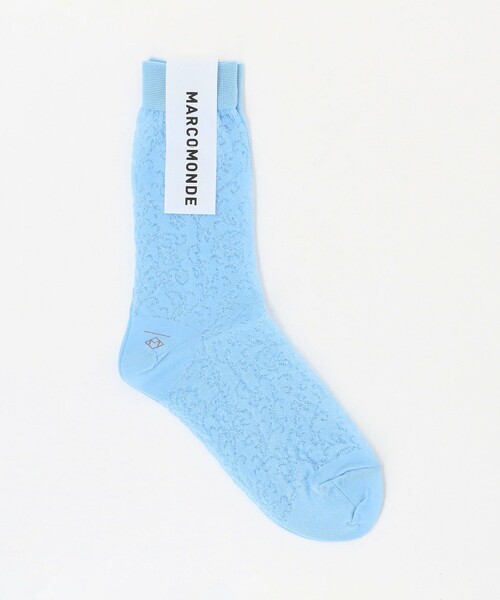 Steven Alan（スティーブンアラン）の「＜MARCOMOMDE＞VENICE PATTERN SOCKS/ソックス（ソックス/靴下・レディース・ホワイト/ライトブルー・FREE）」の2枚目の写真