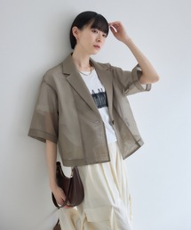 Dignite collier メッシュダブルジャケット（テーラードジャケット