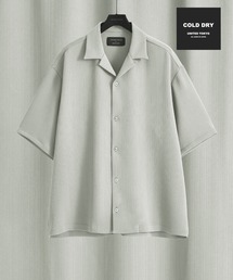 【実店舗昨年大人気アイテム】COLD DRY PLEATS オープンカラーシャツ　｜接触冷感/通気性/防シワ/イージーケア/軽量/春服