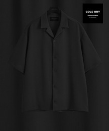 【実店舗昨年大人気アイテム】COLD DRY PLEATS オープンカラーシャツ　｜接触冷感/通気性/防シワ/イージーケア/軽量/春服