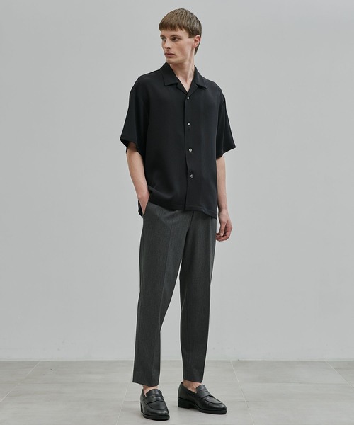UNITED TOKYO(ユナイテッドトウキョウ)の「【実店舗昨年大人気アイテム】COLD DRY PLEATS オープンカラーシャツ |接触冷感/通気性/防シワ/イージーケア/軽量/春服(シャツ/ブラウス・メンズ・オフホワイト/ブラック/ネイビー/ライトグレー・1/2)」の11枚目の写真