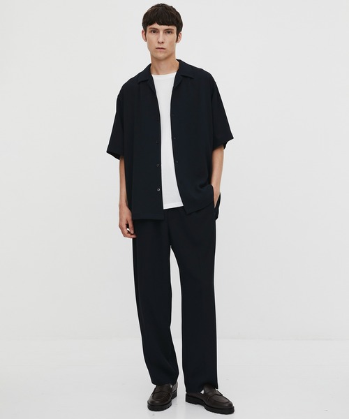 UNITED TOKYO(ユナイテッドトウキョウ)の「【実店舗昨年大人気アイテム】COLD DRY PLEATS オープンカラーシャツ |接触冷感/通気性/防シワ/イージーケア/軽量/春服(シャツ/ブラウス・メンズ・オフホワイト/ブラック/ネイビー/ライトグレー・1/2)」の18枚目の写真