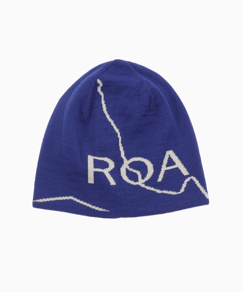 Roa ロゴ インターシャ リブビーニー ROA ロゴ ビーニー | ブラック | FARFETCH JP