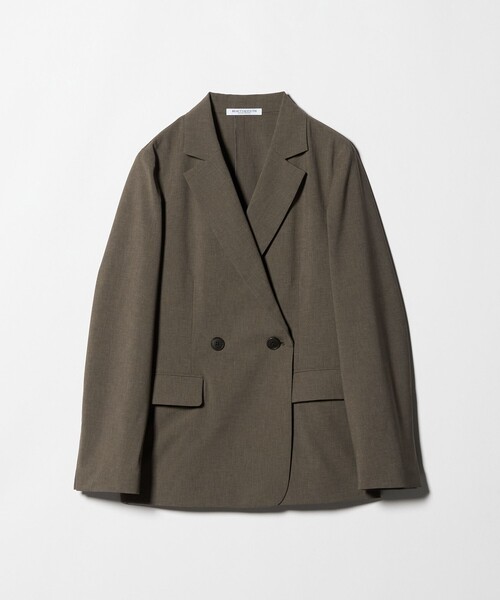 BEAUTY&YOUTH UNITED ARROWS（ビューティーアンドユースユナイテッドアローズ）の「ポリエステル ダブルジャケット 吸水速乾 防シワ ウォッシャブル（テーラードジャケット・レディース・ベージュ/モカ・S/M）」の2枚目の写真