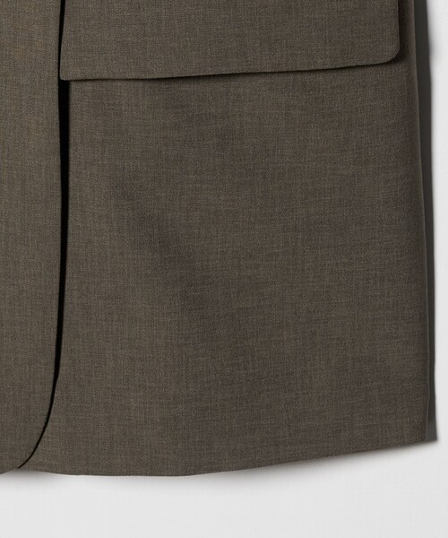 BEAUTY&YOUTH UNITED ARROWS（ビューティーアンドユースユナイテッドアローズ）の「ポリエステル ダブルジャケット 吸水速乾 防シワ ウォッシャブル（テーラードジャケット・レディース・ベージュ/モカ・S/M）」の6枚目の写真