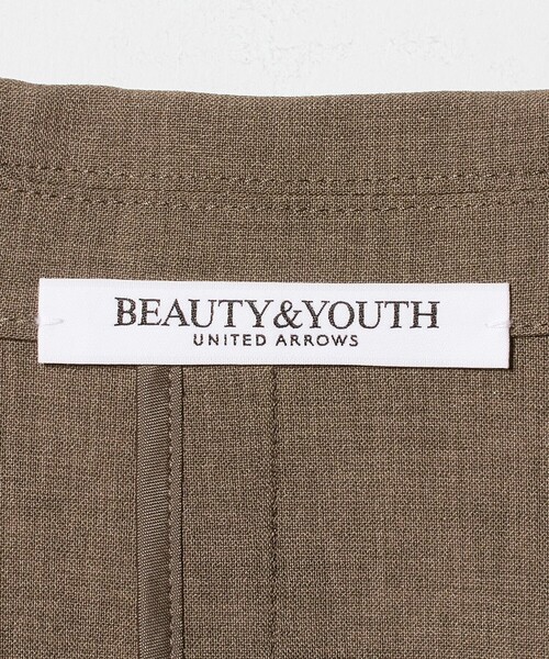 BEAUTY&YOUTH UNITED ARROWS(ビューティーアンドユースユナイテッドアローズ)の「ポリエステル ダブルジャケット 吸水速乾 防シワ ウォッシャブル(テーラードジャケット・レディース・ベージュ/モカ・S/M)」の6枚目の写真