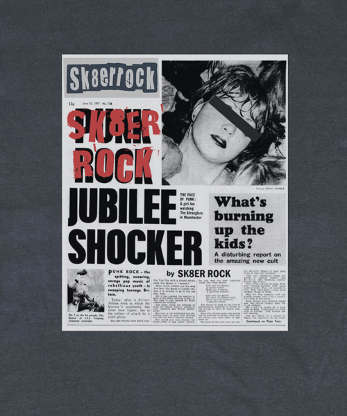 SK8ER ROCK(スケーターロック)の「Burning Youth T-shirt ((dark gray))(Tシャツ/カットソー・レディース・その他・SMALL/MEDIUM/LARGE)」の4枚目の写真