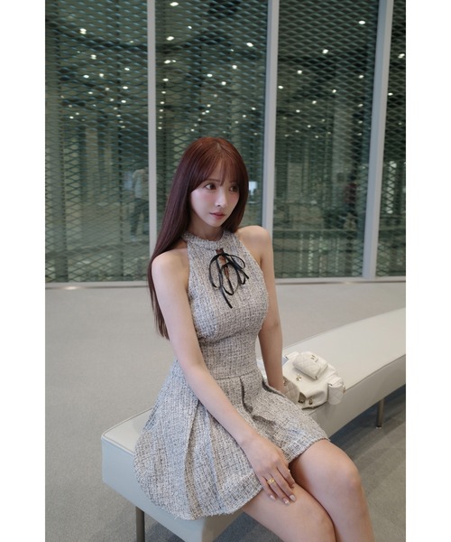 American Sleeve Tweed Dress（ワンピース）｜MISTREASS（ミストレアス
