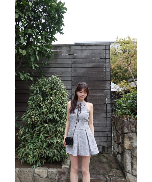 American Sleeve Tweed Dress（ワンピース）｜MISTREASS（ミストレアス