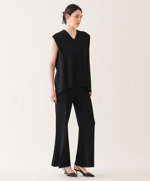 ESTNATION(エストネーション)の「ESTNATION / ワイドニットパンツ(その他パンツ・レディース・ブラック/オフホワイト/ネイビー・34/36/38)」の7枚目の写真