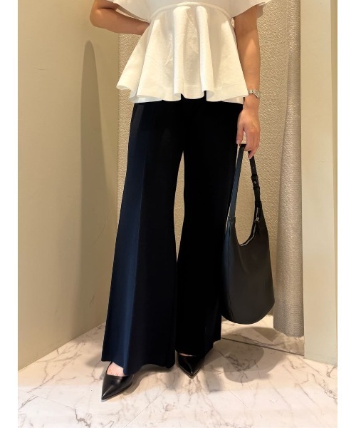 ESTNATION(エストネーション)の「ESTNATION / ワイドニットパンツ(その他パンツ・レディース・ブラック/オフホワイト/ネイビー・34/36/38)」の15枚目の写真